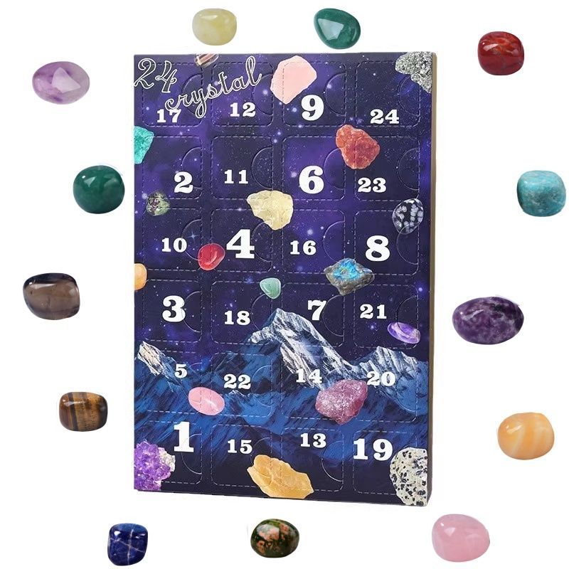 Kids Birthday Gift Crystal Blind Box Hole Punch Draw Toy Boys Girls Gemstone Rough Stone For Elementary Students