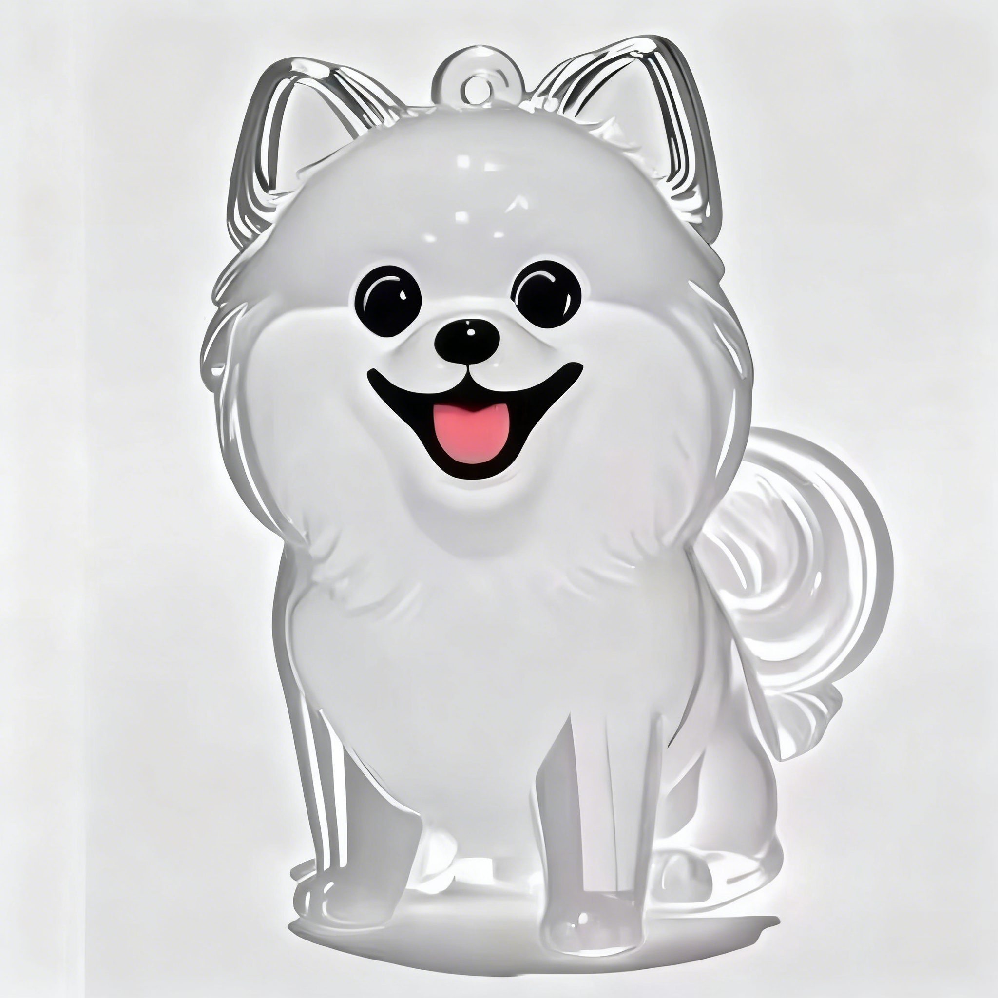 2PCS Cute Cat/Dog Fur Keepsake Keychain - Personalized Pet Hair Capsule