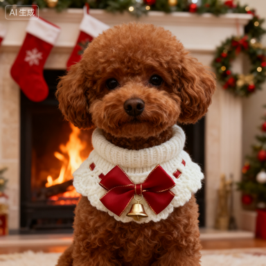 Festive Christmas Cat Collar: Elegant Lace Bow + Cute Jingle Bell, Perfect Holiday Decoration for Your Beloved Cat