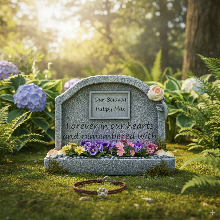 Pet Memorial Tombstone – Elegant Pet Tombstone to Honor and Remember After Pet Loss