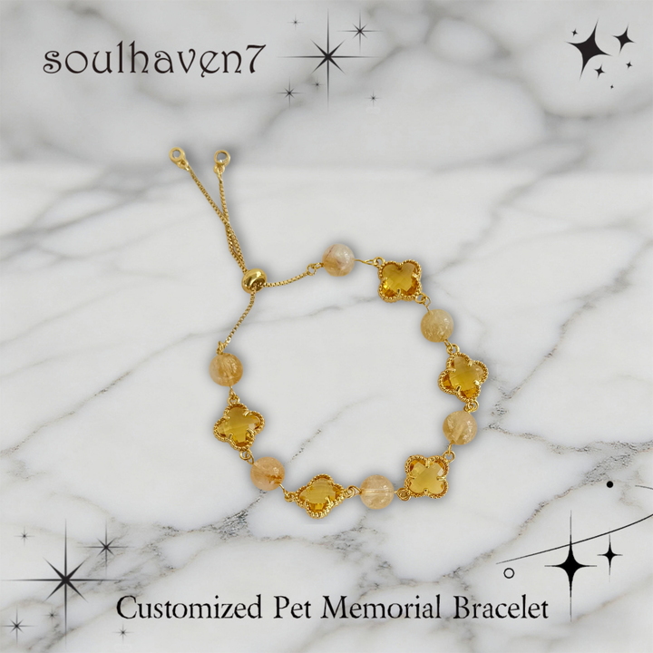 adjustable pull pet memorial bracelet