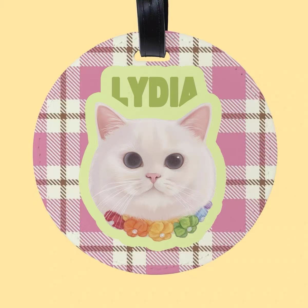 Custom Pet Luggage Tag Travel Boarding Pass Cat Dog Accessory Gift Bag Charm Creative Gift Diy