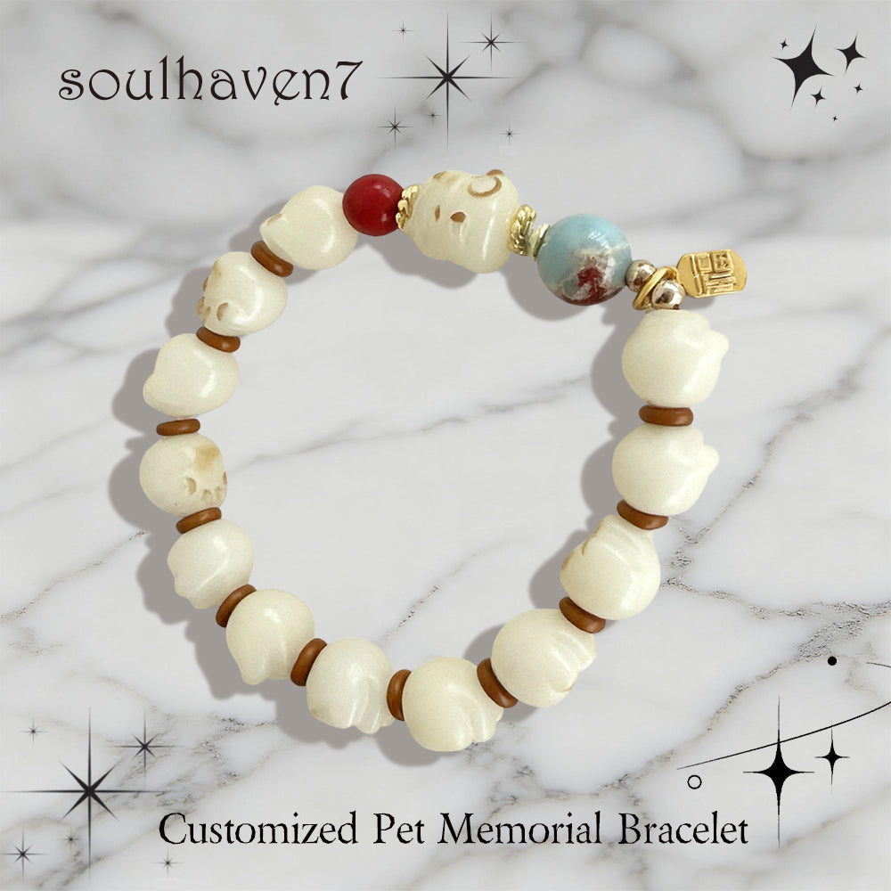 Personalized Pet Memorial Bodhi Bracelets--Commemorate Beloved Pet Loss
