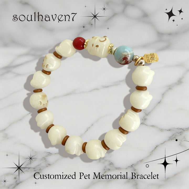 Personalized Pet Memorial Bodhi Bracelets--Commemorate Beloved Pet Loss