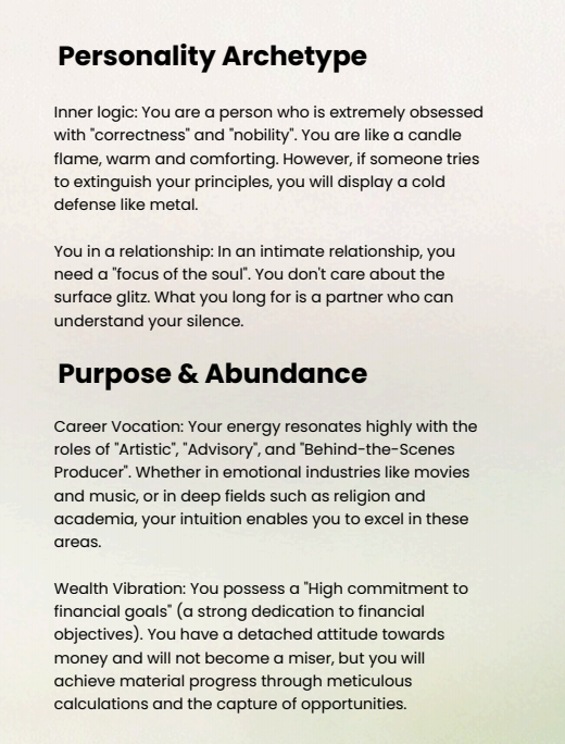 BaZi Reading | Personalized Four Pillars Destiny Analysis with Favorable Elements