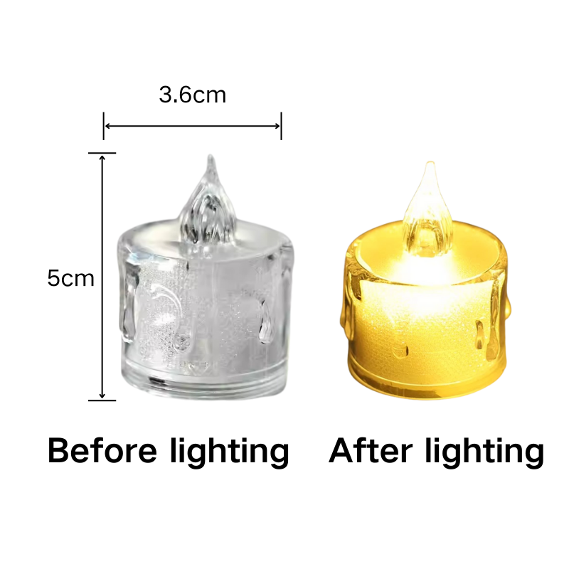 1PC-Battery Not Included-Mini Candle Lamp DIY Accessories High Aesthetic Creative Handmade Ambience Night Light