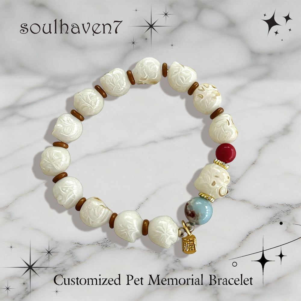 Personalized Pet Memorial Bodhi Bracelets--Commemorate Beloved Pet Loss