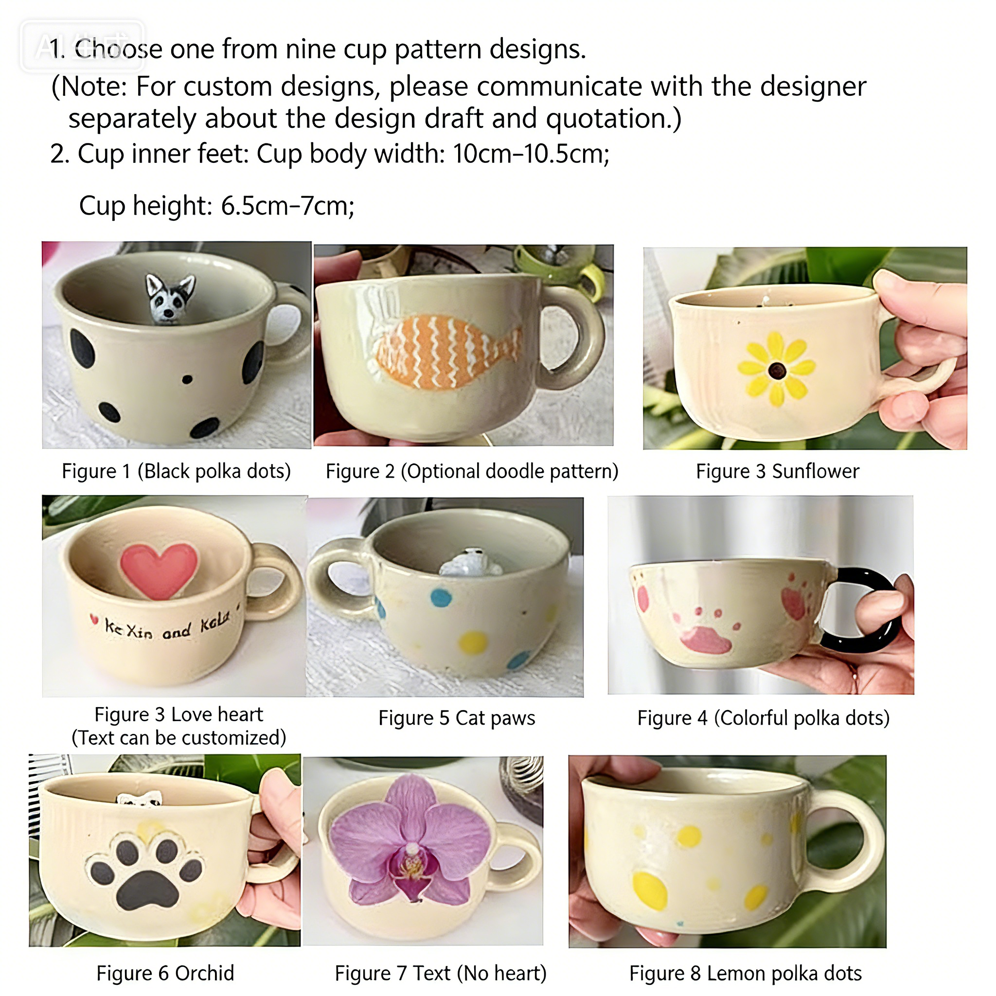 Handcrafted Custom Pet Ceramic Mug - Personalized Cat & Dog Coffee Cup Original Birthday Gift