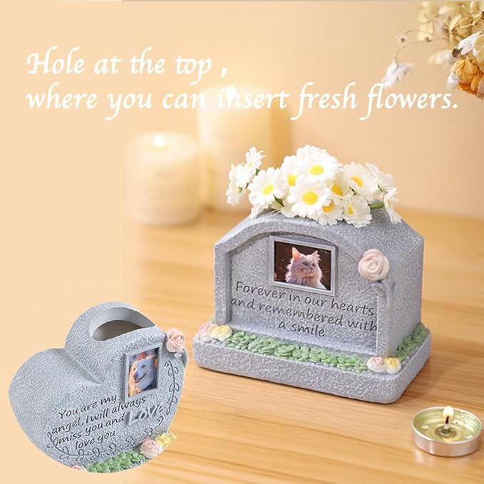 Pet Memorial Tombstone – Elegant Pet Tombstone to Honor and Remember After Pet Loss