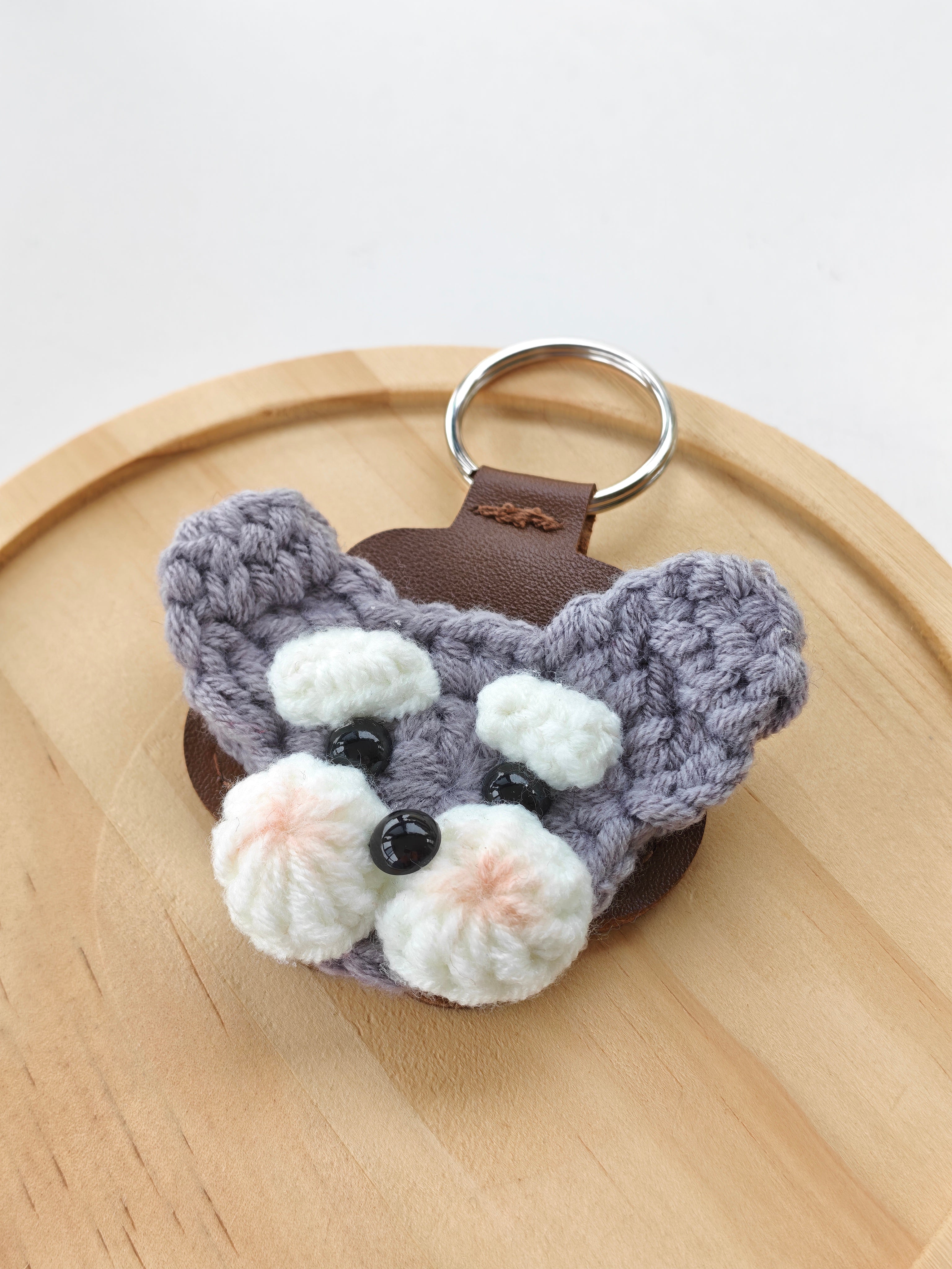 Custom Crochet Pet Fur Keepsake Keychain - Pet Hair Storage Keepsake, Pet Loss Memorial Gift for Pet Lovers