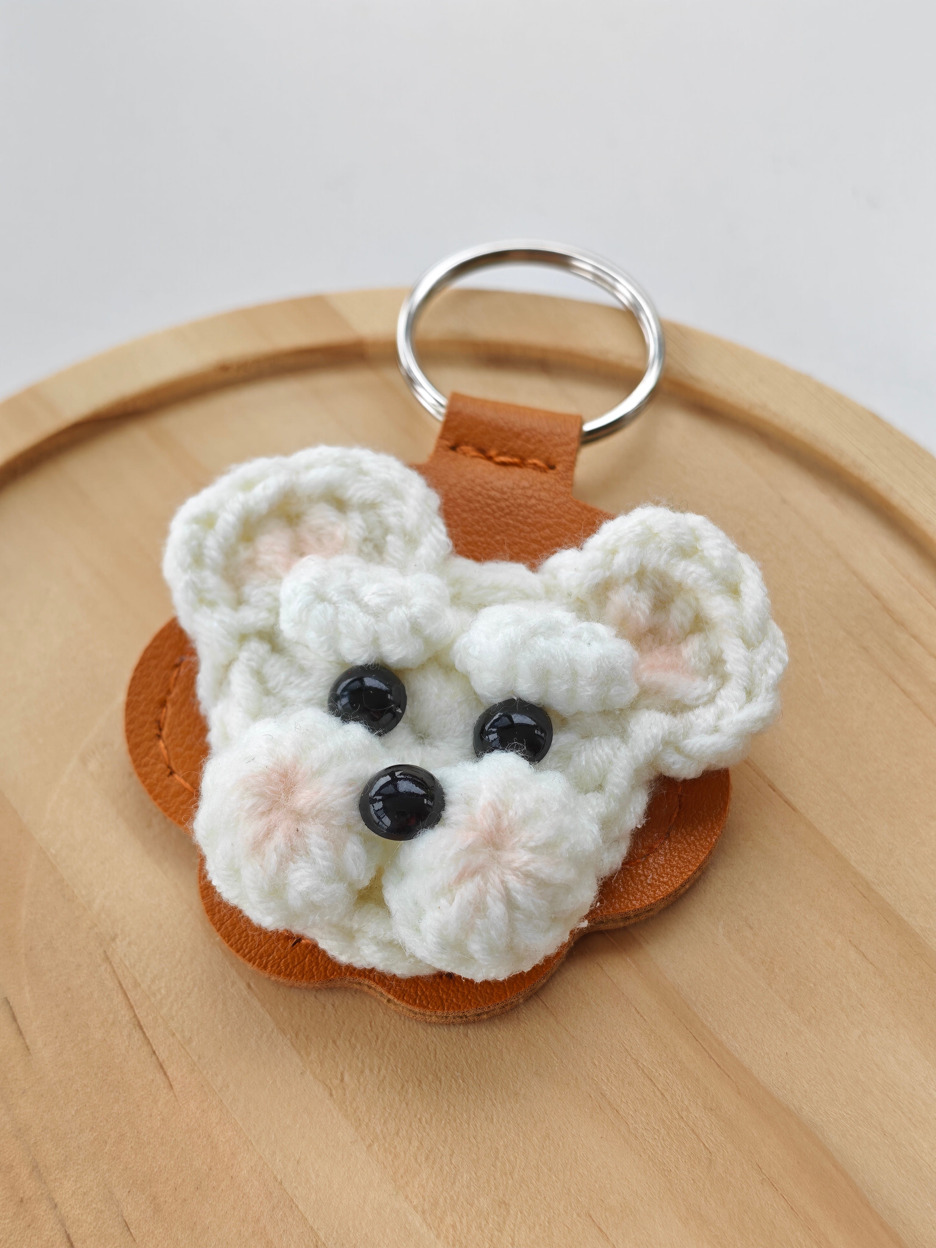 Custom Crochet Pet Fur Keepsake Keychain - Pet Hair Storage Keepsake, Pet Loss Memorial Gift for Pet Lovers