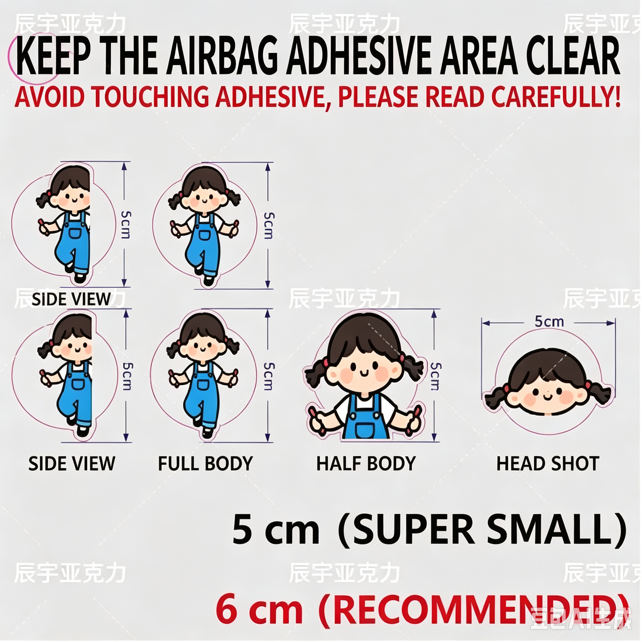 Custom Acrylic Airbag Phone Stand Custom Shaped Cartoon Avatar Pet Retractable Phone Grip Diy Star Merch Personalized Custom Made