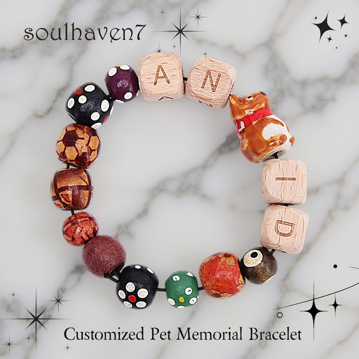 Pet Loss Memorial Bracelets - Custom Engraved, Paw Print & Rainbow Bridge Designs