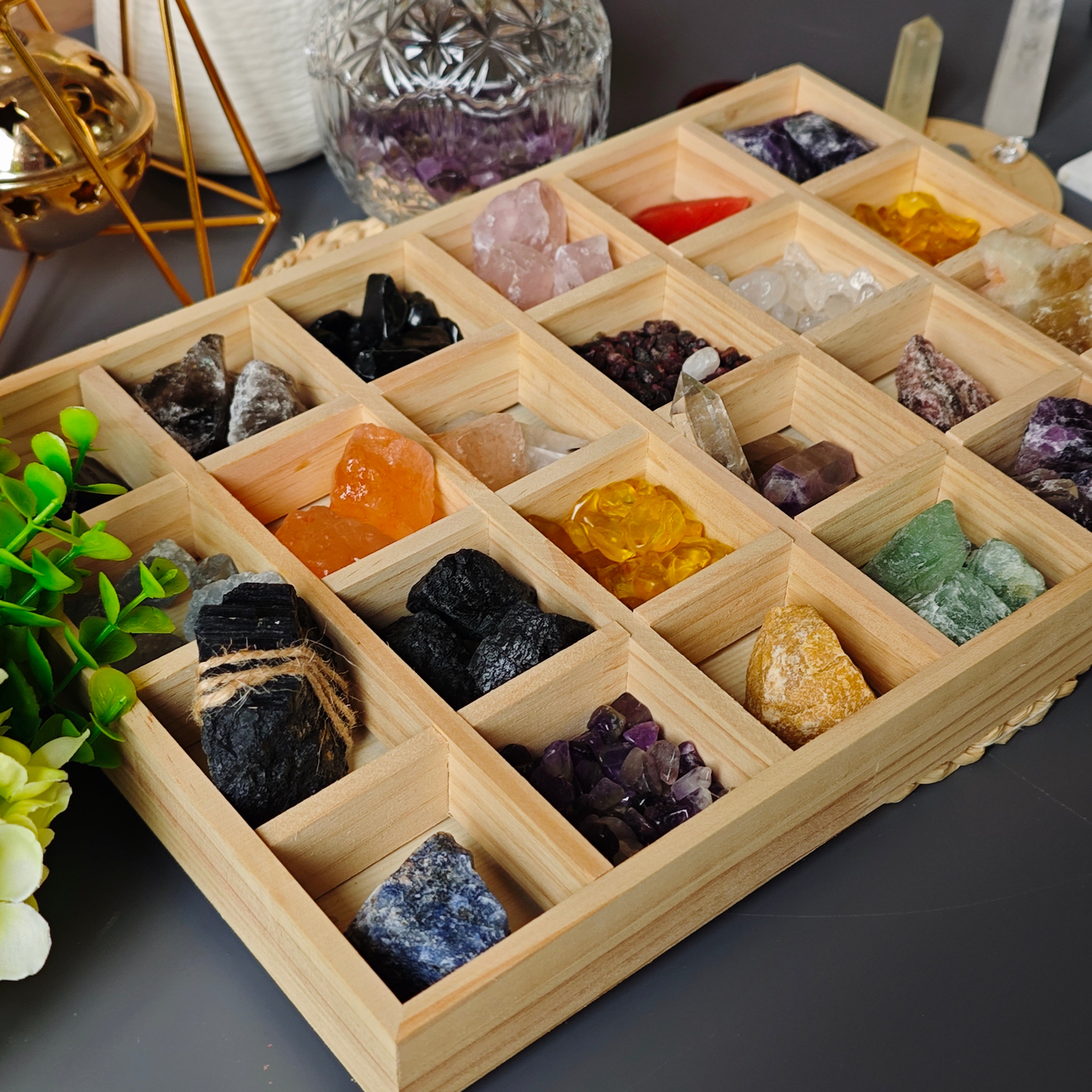 Amethyst Crystal Bonsai | Wealth Energy, Zen Garden Decor