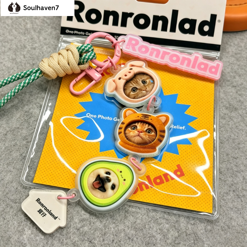 Personalized Pet Photo Custom Keychain | AI 1:1 Pet Recreation 3D Stack Relief Keyring, Unique Pet Loss Memorial Keepsake Gift for Pet Lovers