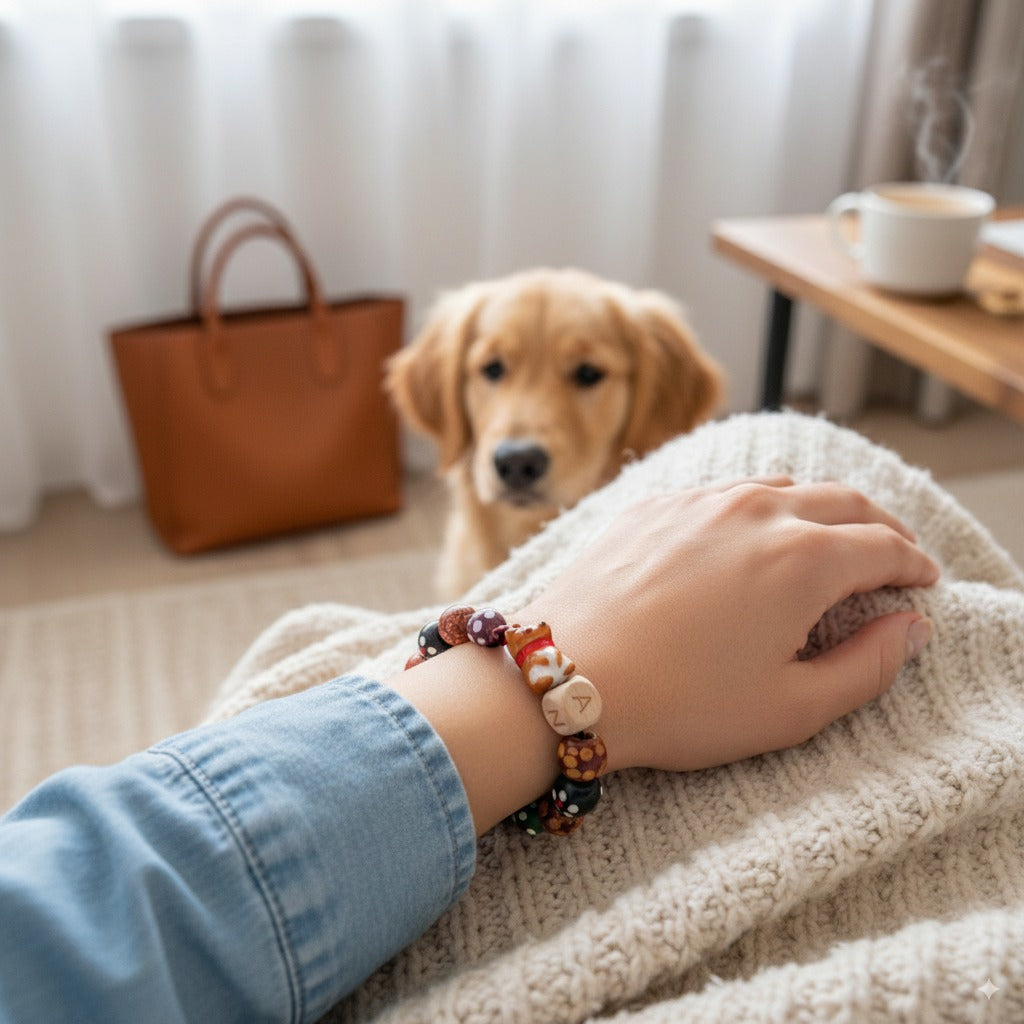 Pet Loss Memorial Bracelets - Custom Engraved, Paw Print & Rainbow Bridge Designs