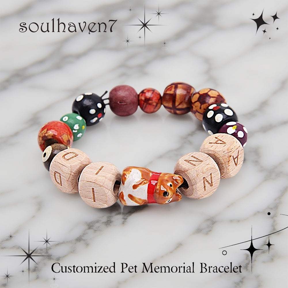 Pet Loss Memorial Bracelets - Custom Engraved, Paw Print & Rainbow Bridge Designs