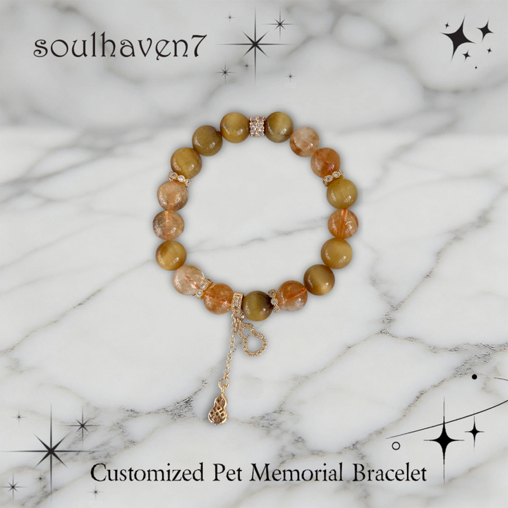 elegant pet memorial bracelet