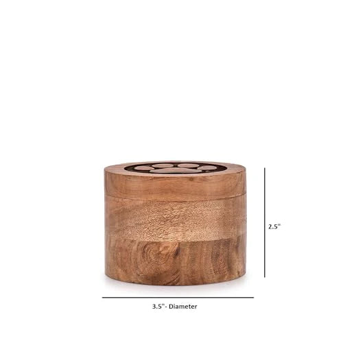 Pet Memorial Wood Urn – Timeless Pet Urn Keepsake to Honor Your Beloved Companion