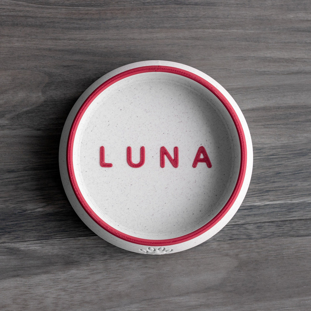 Pet Bowl For Cats And Dogs Pla Plastic Faux Marble Custom Name Birthday Memorial Gift Food And Water Feeding Bowl