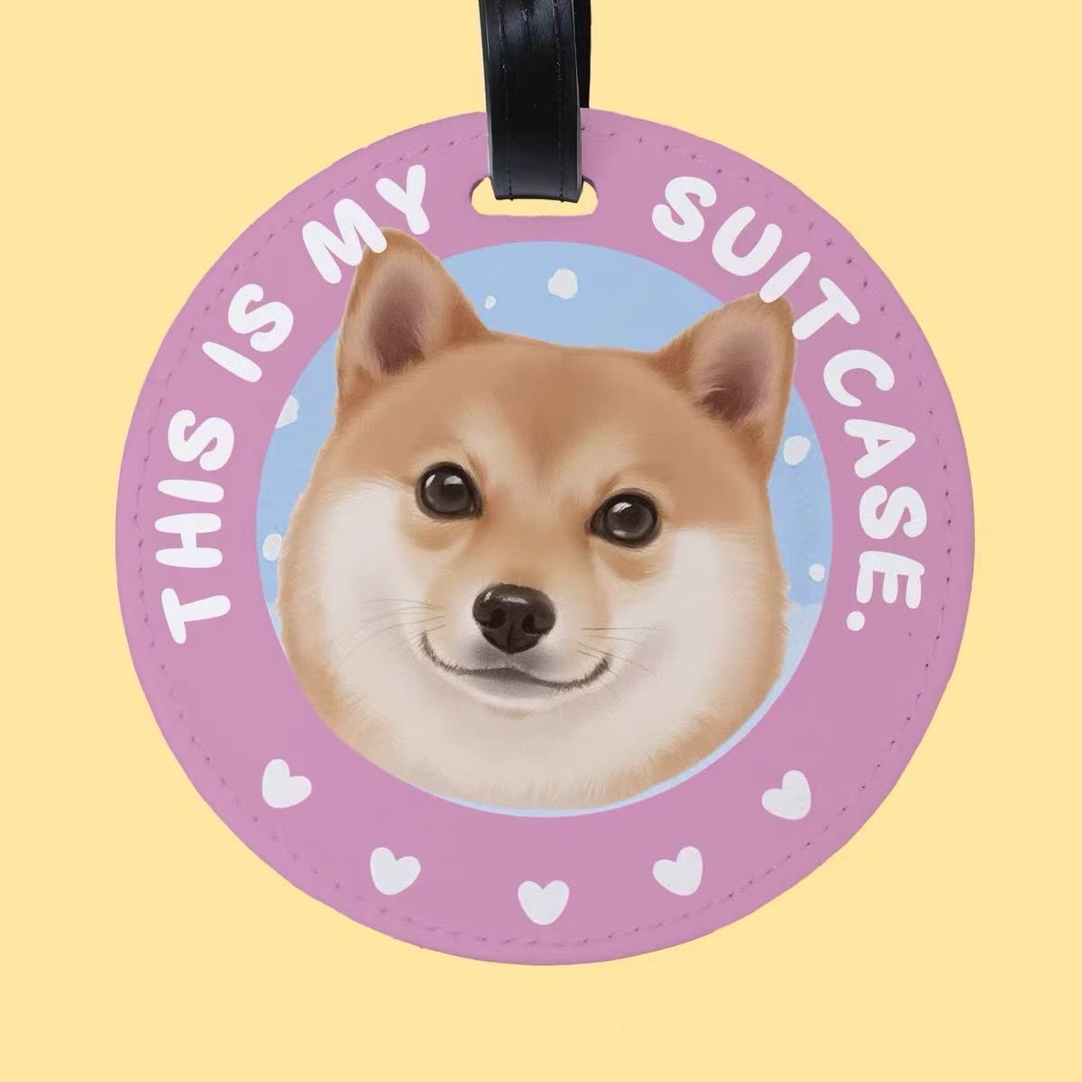 Custom Pet Luggage Tag Travel Boarding Pass Cat Dog Accessory Gift Bag Charm Creative Gift Diy