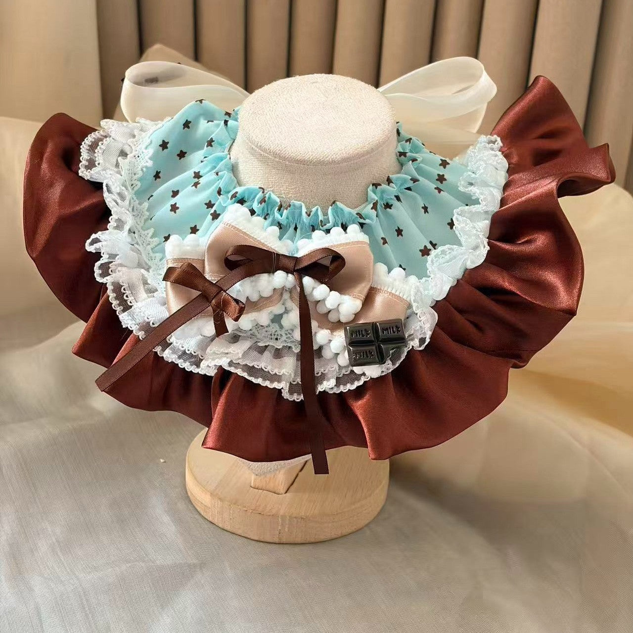 Handmade Cute Bow Princess Pet Bib Bandana Adjustable Pet Neck Collar Saliva Towel Fashion Decor Accessory For Dog Cat Ideal For Wedding Holiday Photography