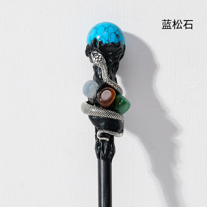 Magic Crystal Fairy Wand, Halloween Party Prop, Must‑Have for Princess and Witch Role‑Play Cosplay