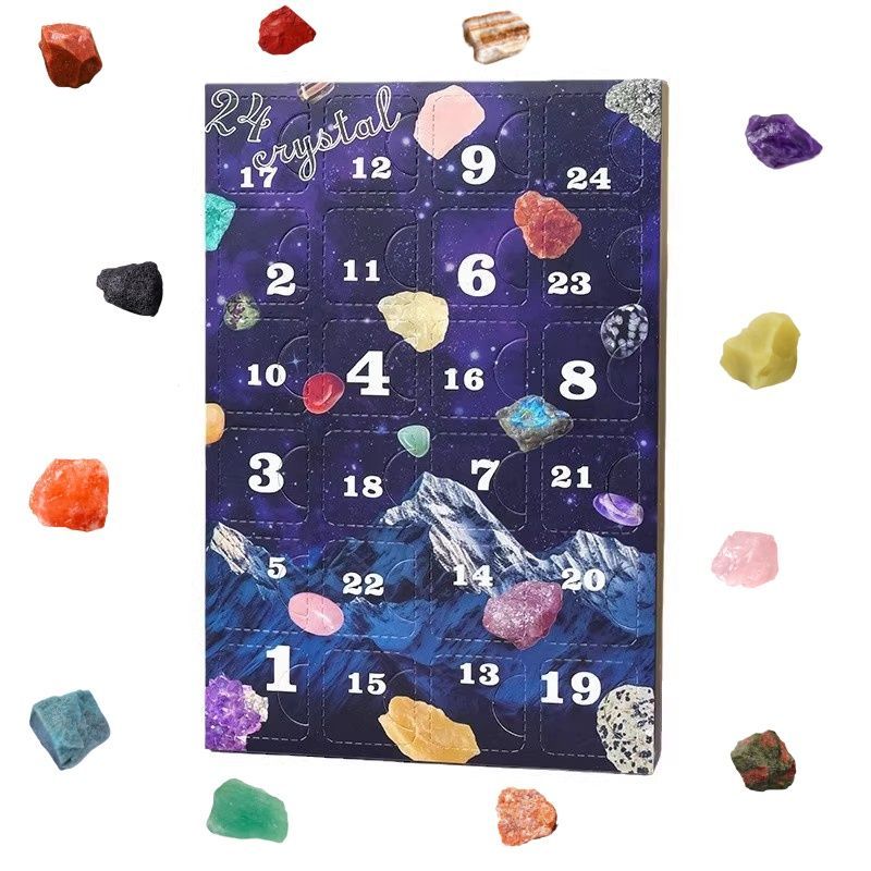 Kids Birthday Gift Crystal Blind Box Hole Punch Draw Toy Boys Girls Gemstone Rough Stone For Elementary Students