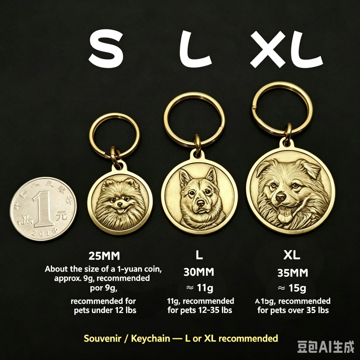 Custom Brass Relief Pet Tag Exquisite Engraved Name Plate Personalized Anti-Lost ID Pendant for Dogs and Cats