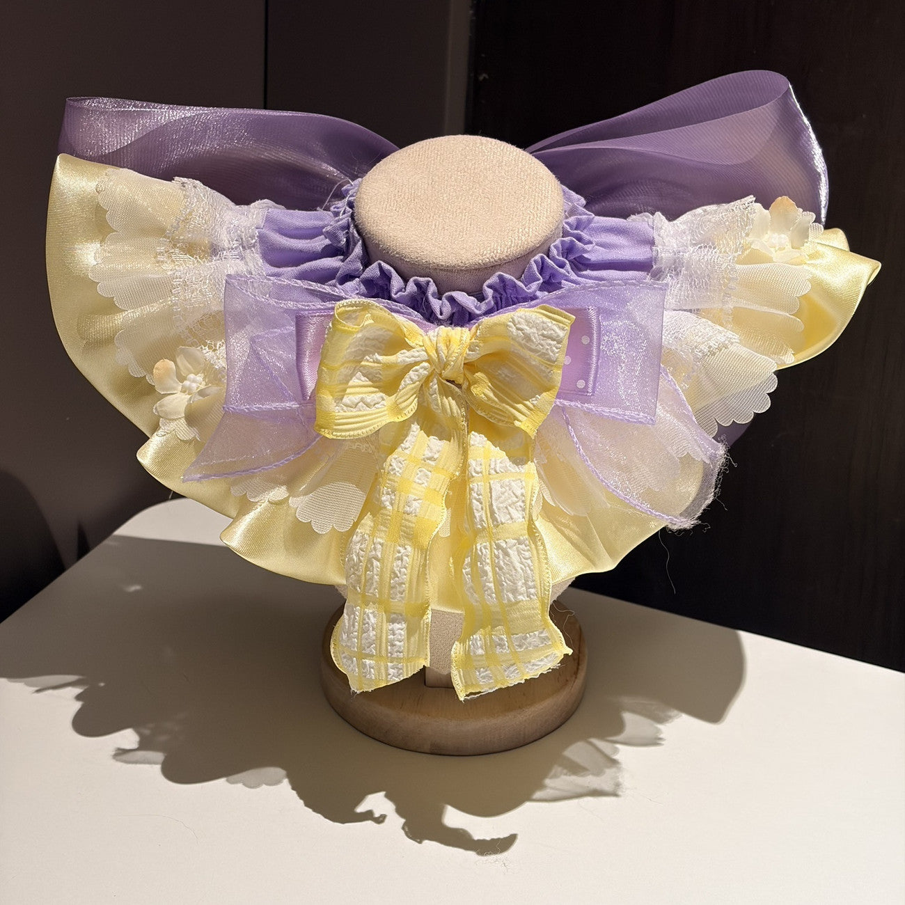 Handmade Cute Bow Princess Pet Bib Bandana Adjustable Pet Neck Collar Saliva Towel Fashion Decor Accessory For Dog Cat Ideal For Wedding Holiday Photography