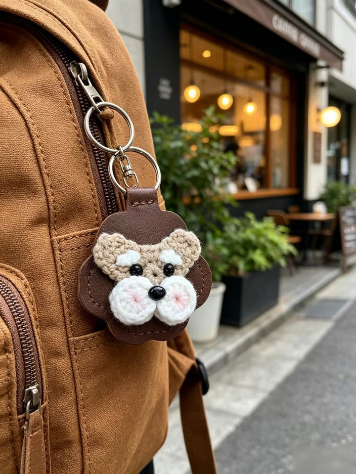 Custom Crochet Pet Fur Keepsake Keychain - Pet Hair Storage Keepsake, Pet Loss Memorial Gift for Pet Lovers