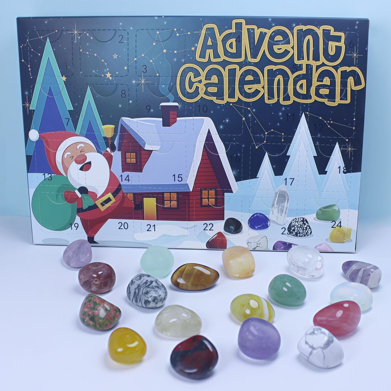 Kids Birthday Gift Crystal Blind Box Hole Punch Draw Toy Boys Girls Gemstone Rough Stone For Elementary Students