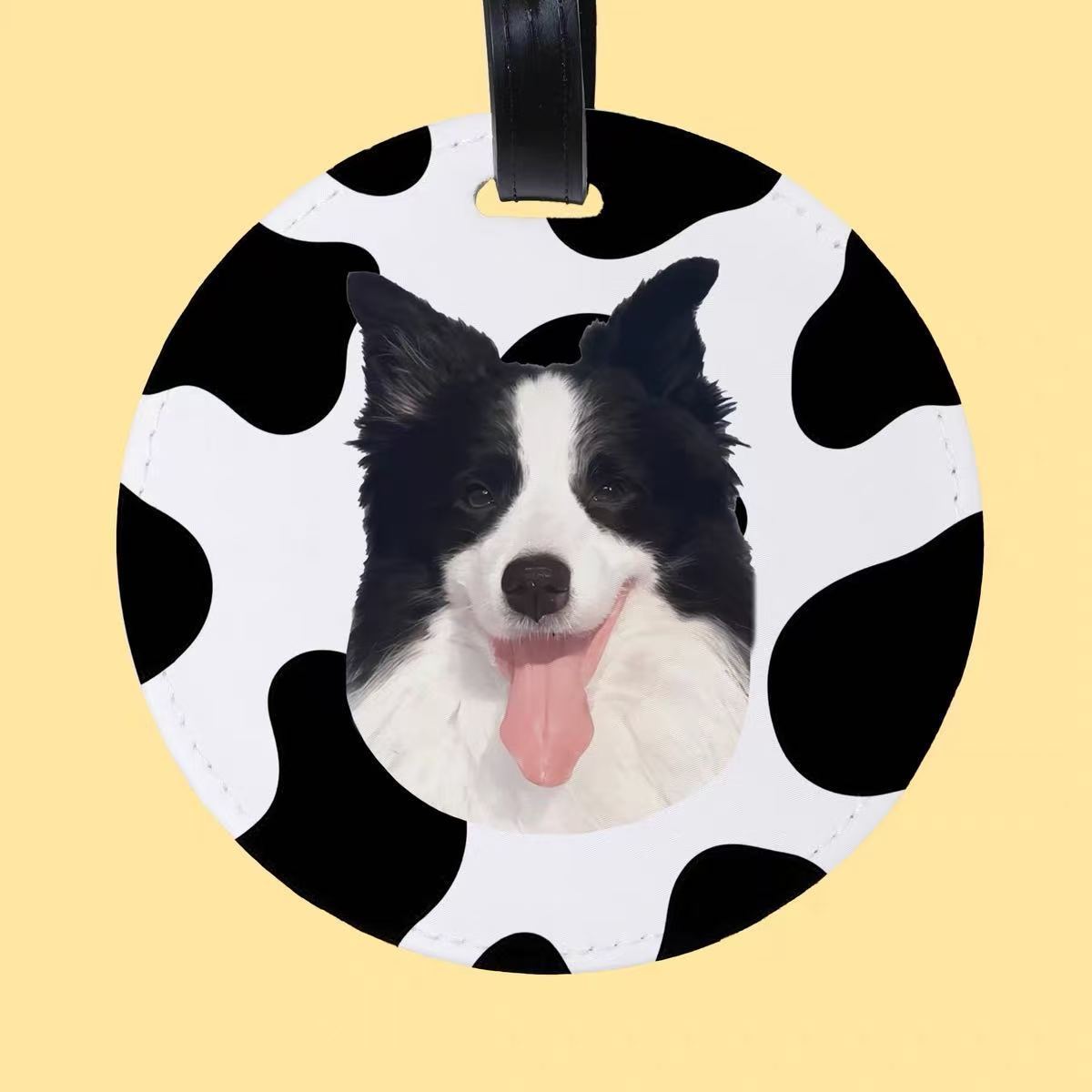 Custom Pet Luggage Tag Travel Boarding Pass Cat Dog Accessory Gift Bag Charm Creative Gift Diy
