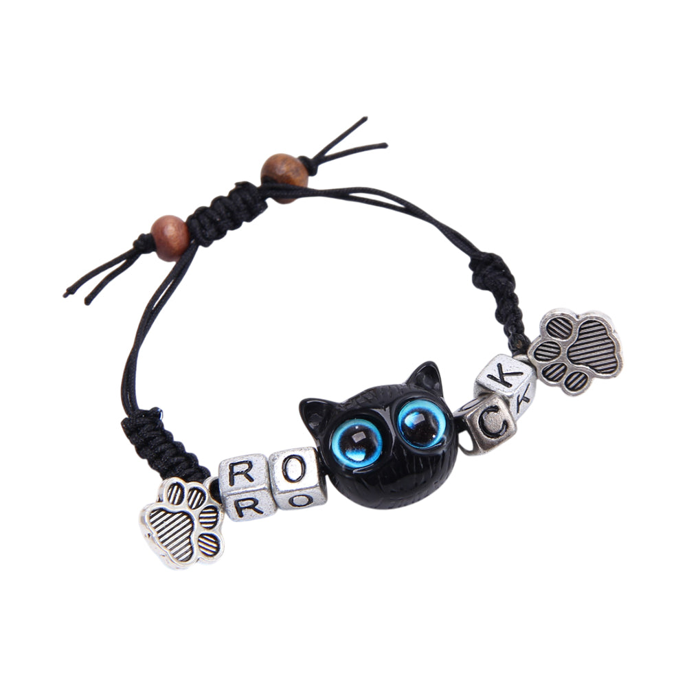 Pet Memorial Bracelet - Customized Beaded Bracelet with Paw Pendant | Honor Your Beloved Pet Lose Pet Gifts for You and Your Friends