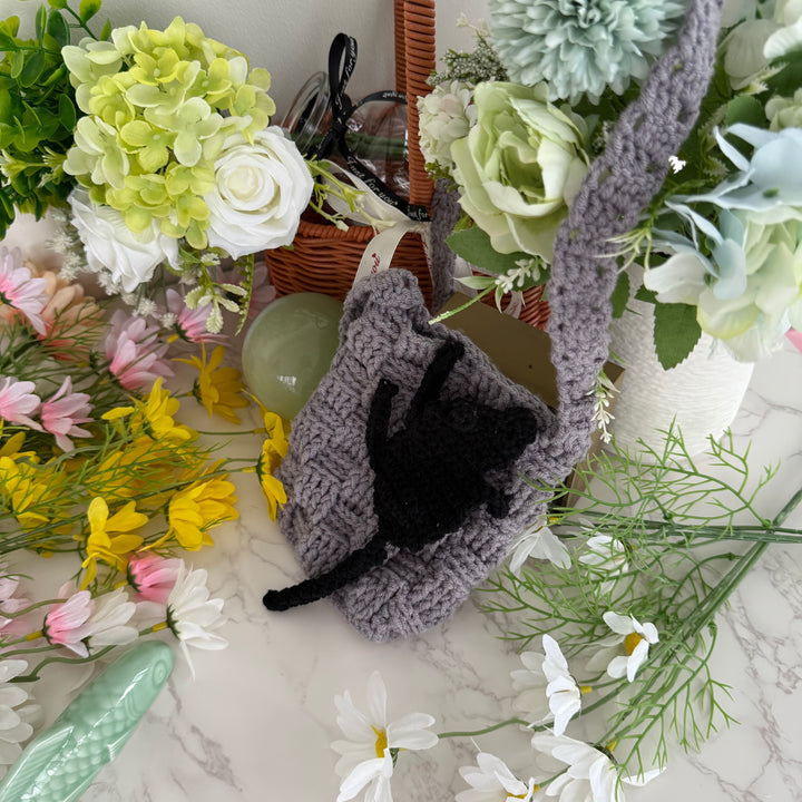 knitted remembrance pouch for pet keepsake
