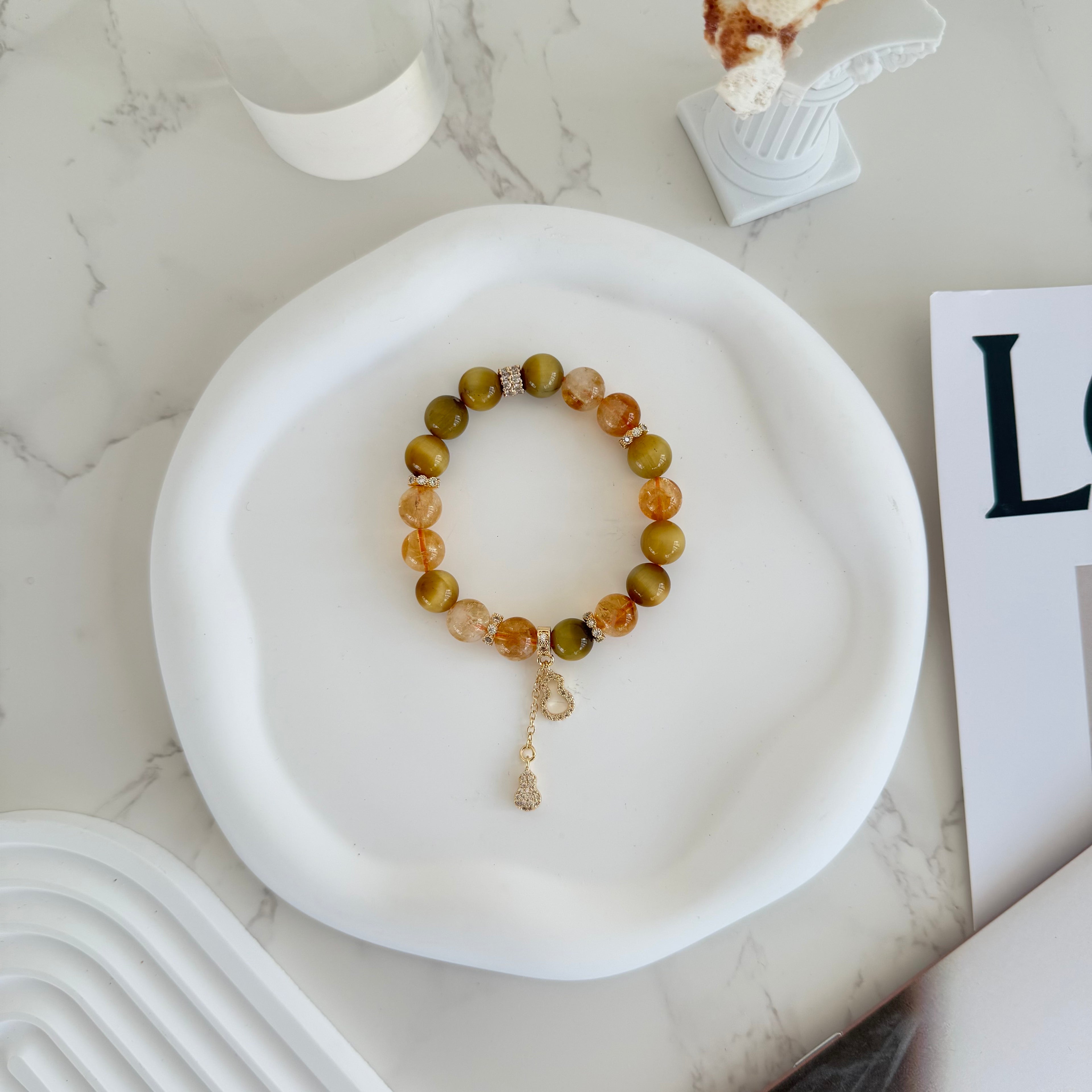pet loss bracelet with charm