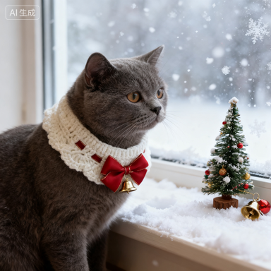 Festive Christmas Cat Collar: Elegant Lace Bow + Cute Jingle Bell, Perfect Holiday Decoration for Your Beloved Cat