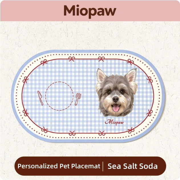 Original Custom Diatomaceous Earth Pet Placemat Personalized Photo With Dog Cat Pattern Custom Pet Keepsake Gift