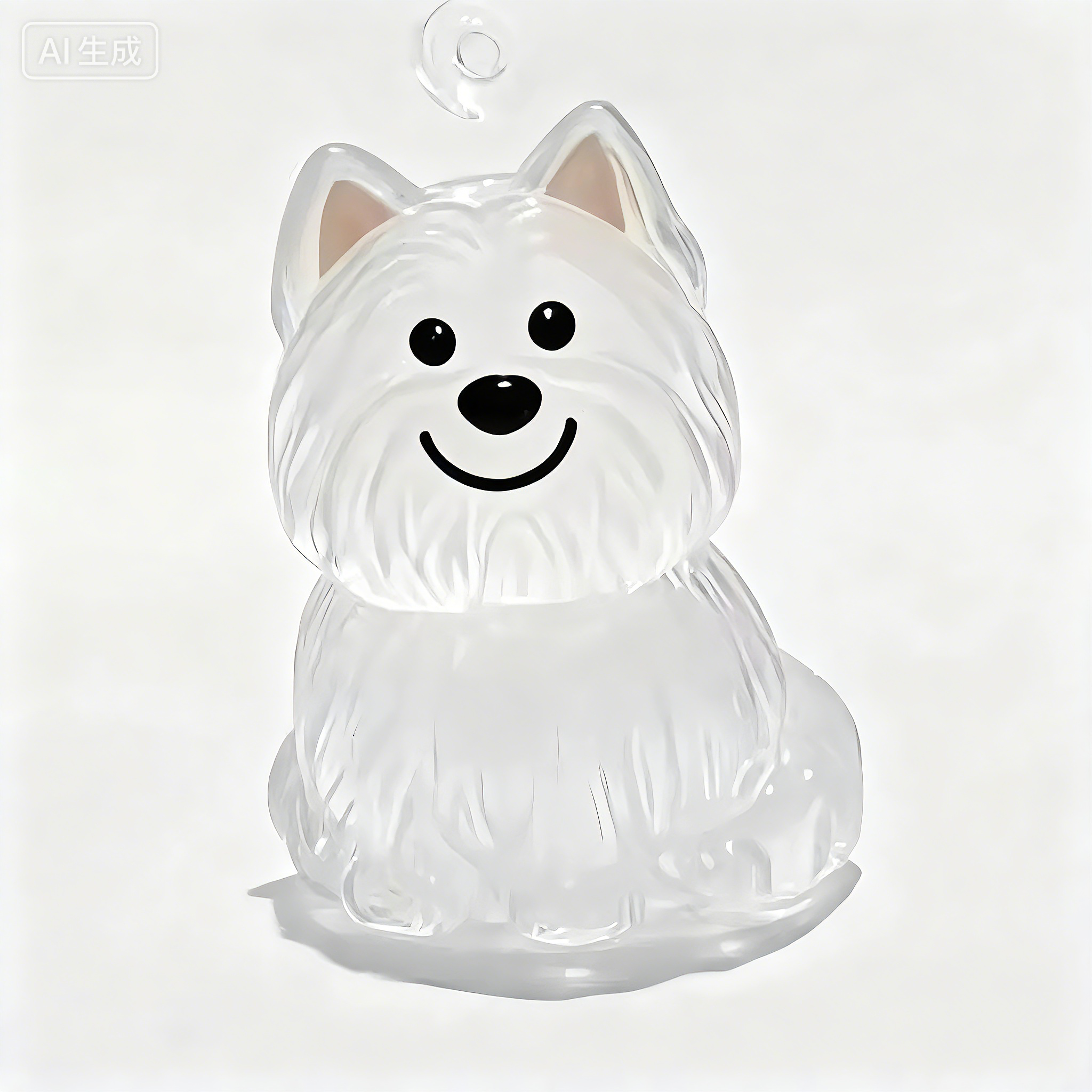 2PCS Cute Cat/Dog Fur Keepsake Keychain - Personalized Pet Hair Capsule