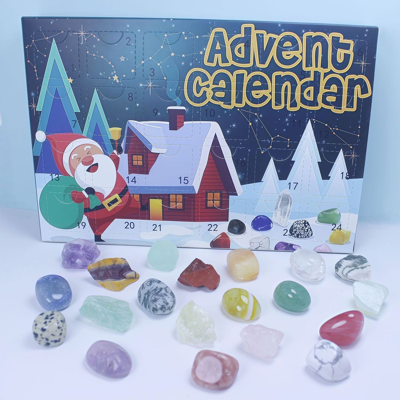 Kids Birthday Gift Crystal Blind Box Hole Punch Draw Toy Boys Girls Gemstone Rough Stone For Elementary Students