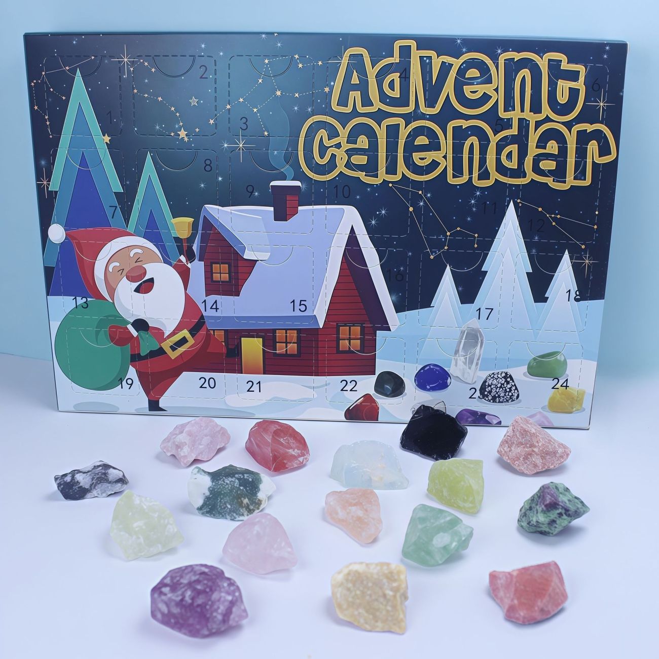 Kids Birthday Gift Crystal Blind Box Hole Punch Draw Toy Boys Girls Gemstone Rough Stone For Elementary Students
