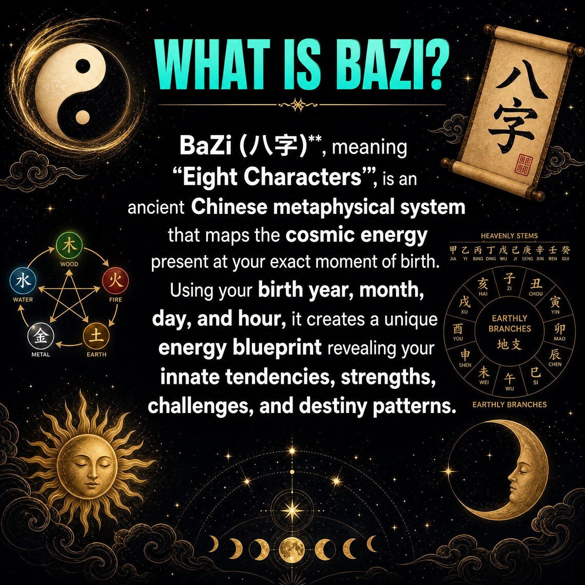 BaZi Reading | Personalized Four Pillars Destiny Analysis with Favorable Elements