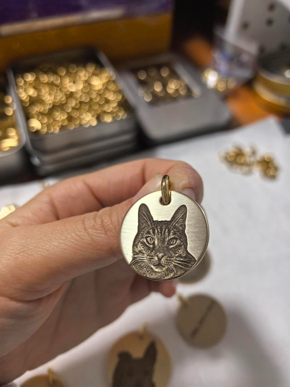 Custom Personalized Pet ID Tag Engraved Dog Cat Name Tag Anti‑Lost Identification Tag For Large Medium Small Dogs Golden Retriever Teddy Shiba Inu