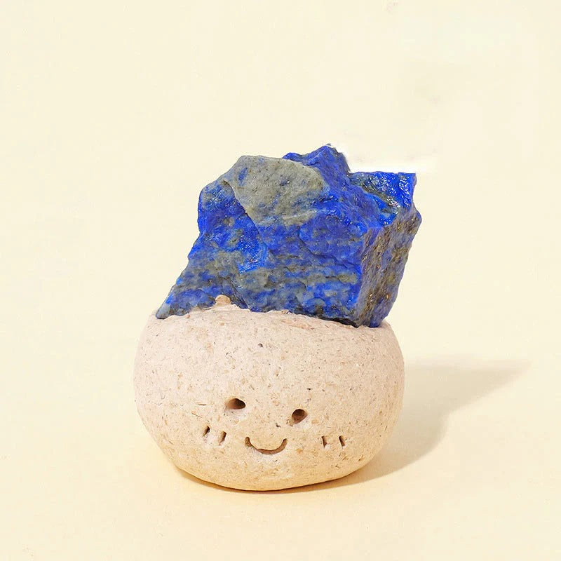 Crystal Little Pudding Yuanbao Fortune Ornament Olivenorma Natural Irregular Crystal Small Bean Decoration Reiki Healing Feng Shui Wealth Gift for Colleagues Crystal Lovers