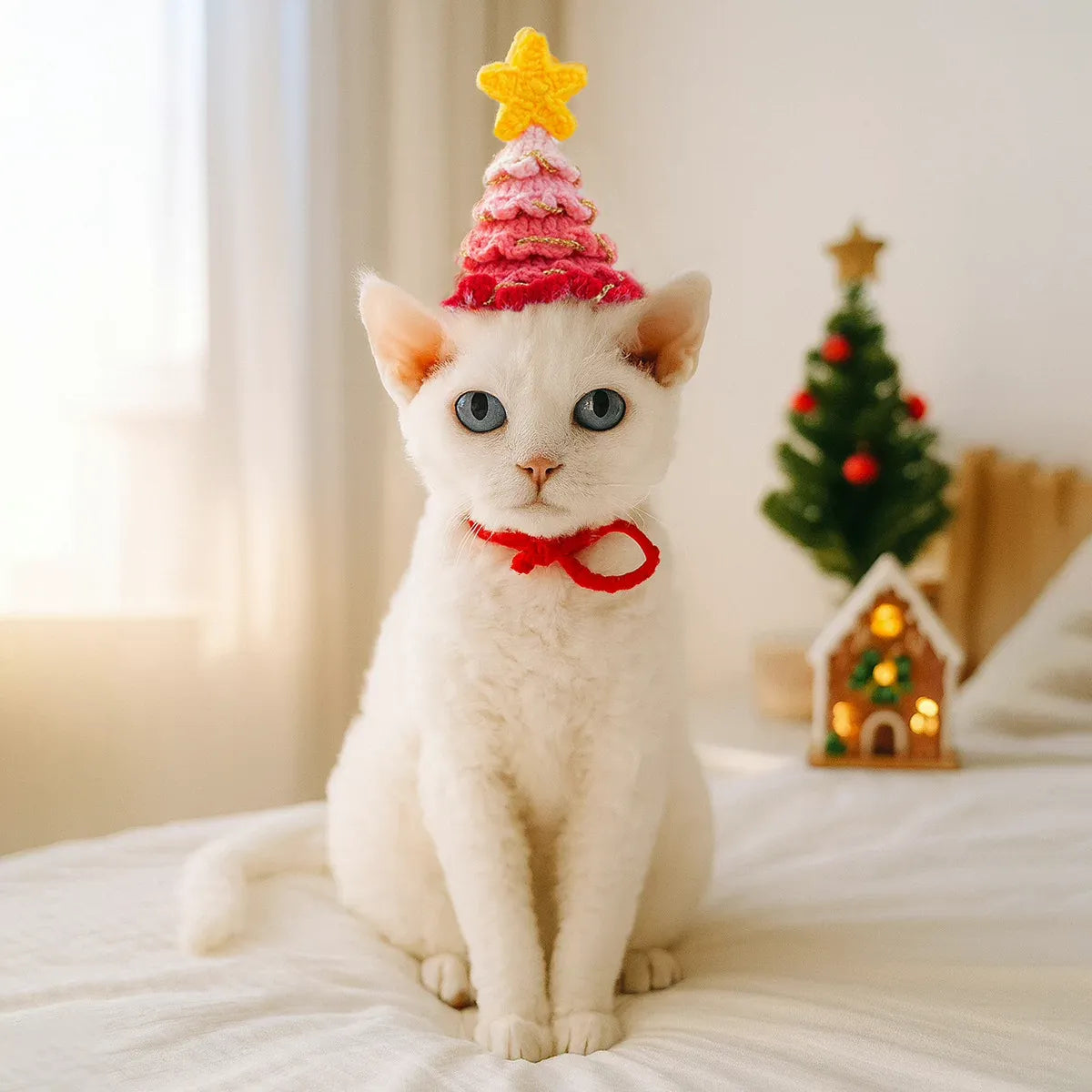 Furry Festive Hats: Halloween & Christmas Pet Accessories for Dogs/Cats