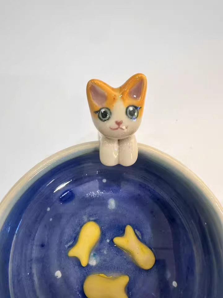 Handcrafted Custom Pet Ceramic Mug - Personalized Cat & Dog Coffee Cup Original Birthday Gift