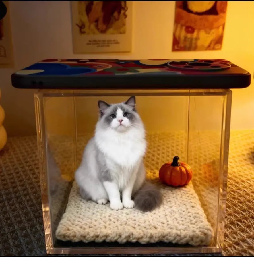 Projector Pets Pet Hologram Interactive Memorial Box - 3D Holographic Projector to Ke