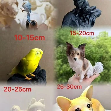 Custom 3D Pet Figurine Made From Photo Personalized Realistic Dog Cat Pet Handmade Doll Custom Pet Memorial Keepsake