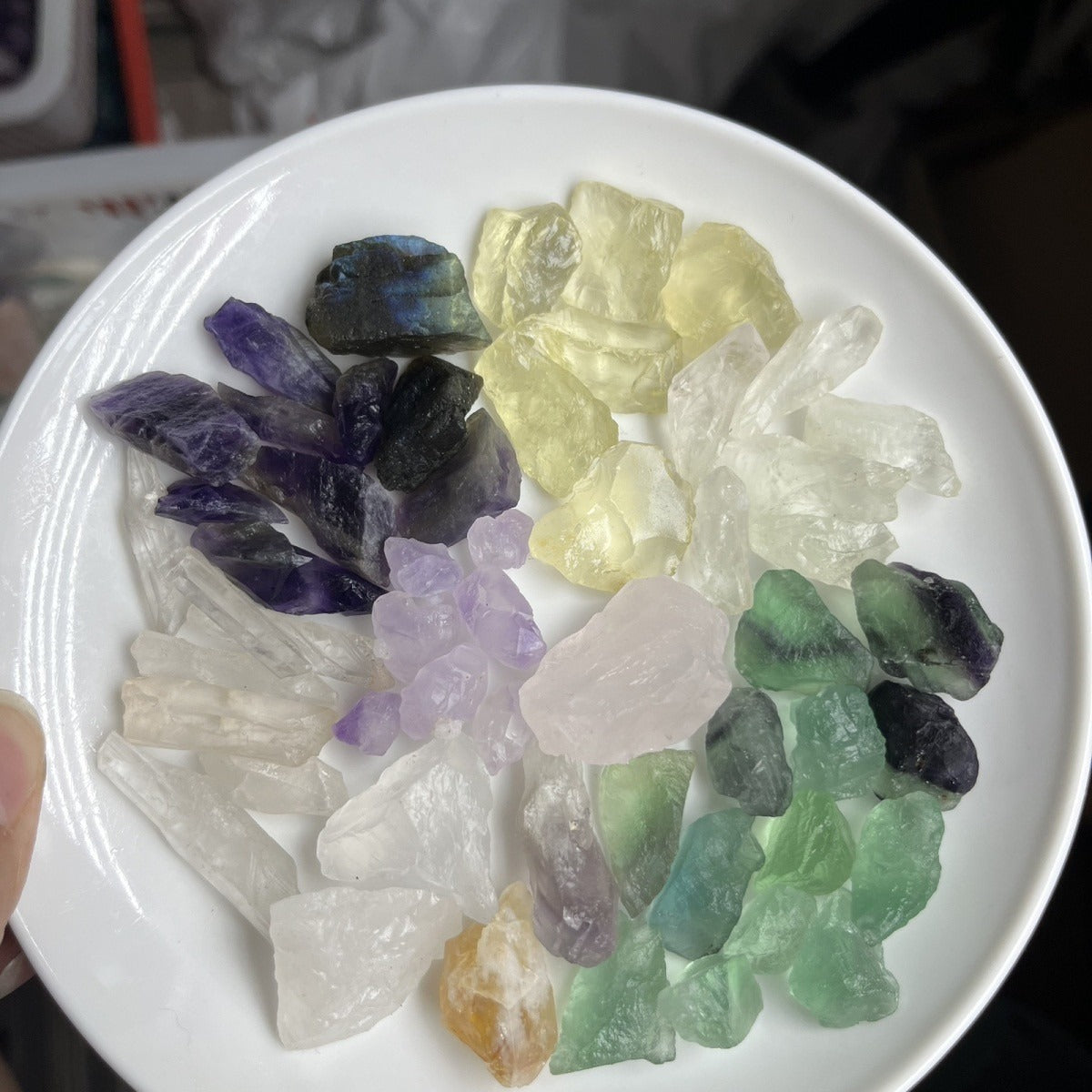 Mixed Natural Crystal Rough Chips 130g 1‑3cm Bulk Raw Gemstone Pieces Not For Handmade Crafts Fish Tank Ornament