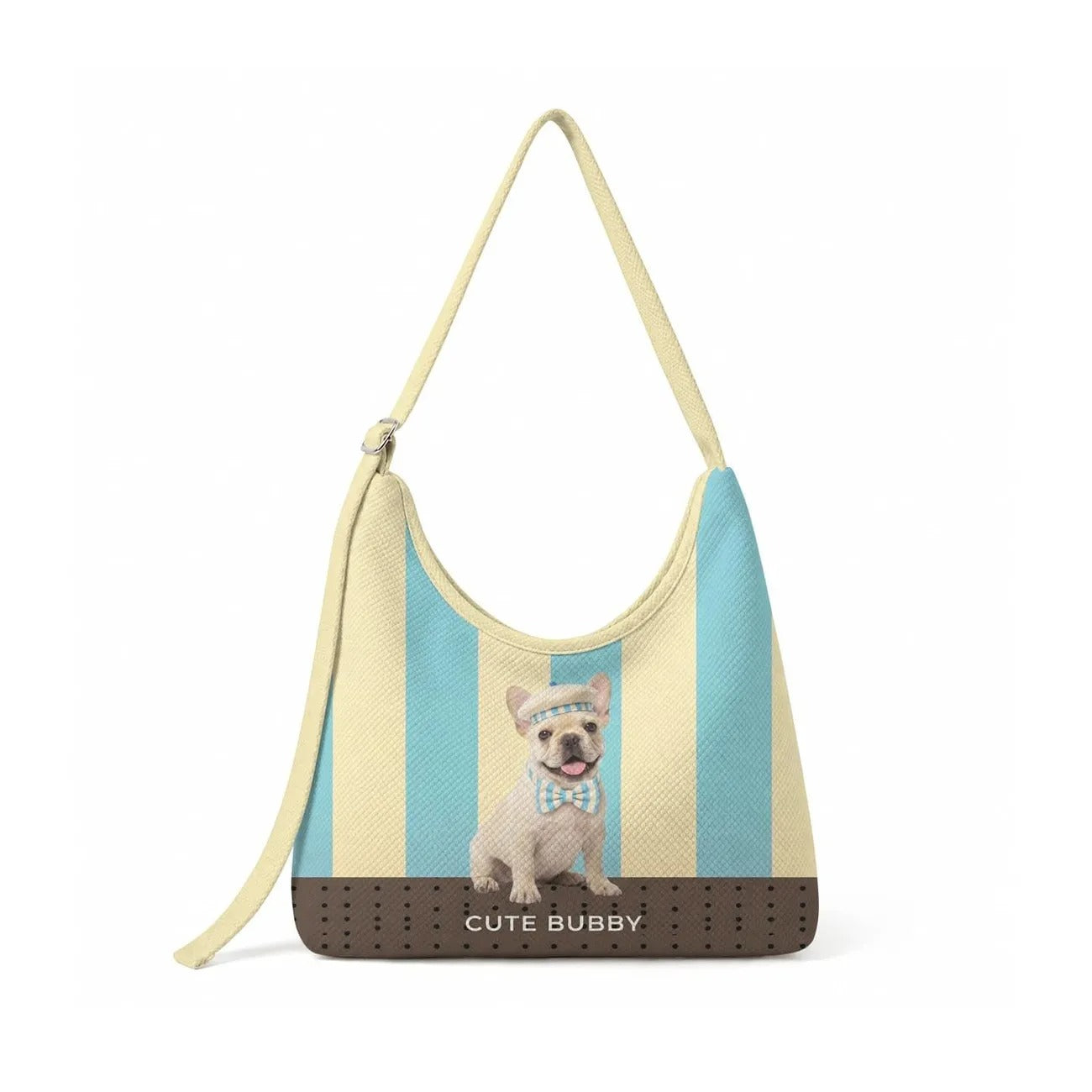 Custom Pet Portrait Crossbody Bag Personalized Pet Photo Canvas Shoulder Bag Lightweight Sports Commute Street Trend Sling Bag
